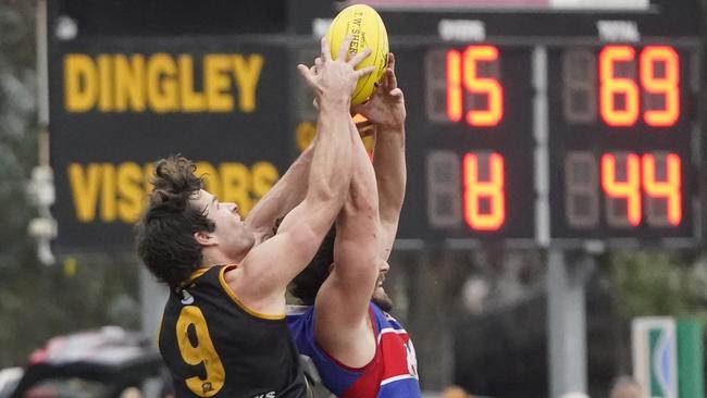 SFNL football: Division 1. Dingley v St Paul's McKinnon. Nathan Freeman (Dingley). Picture: Valeriu Campan