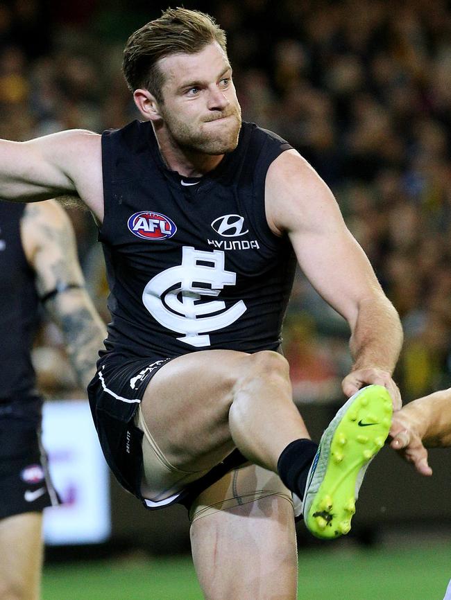 Sam Docherty wins Carlton’s best and fairest. Picture: Colleen Petch