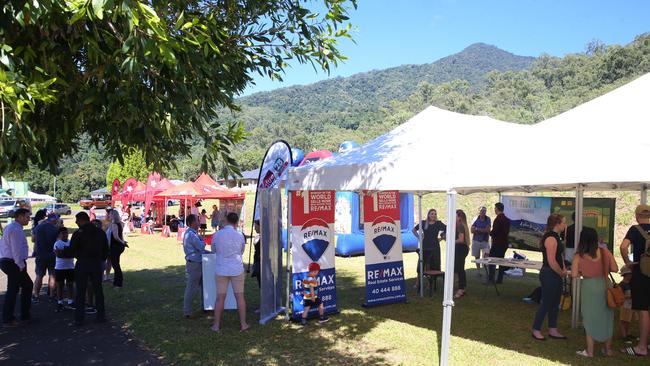 A family event was held in Edmonton at the weekend to launch the release of residential lots in the Sugarworld Estate. Picture: Peter Carruthers