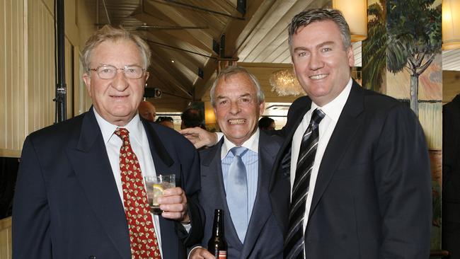 The late John Elliott, Plympton and Eddie McGuire in 2010.