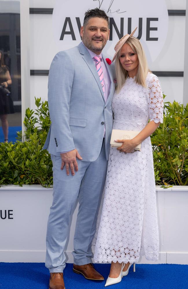 Brendan and Alex Fevola also attended the race day. Picture: Jason Edwards