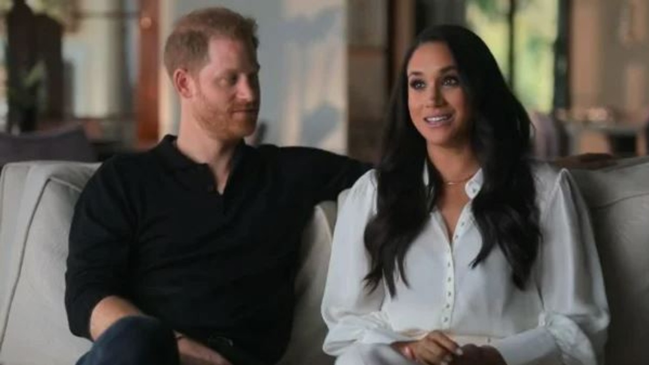 Meghan Markle in the latest trailer for her documentary with Prince Harry. Picture: Netflix