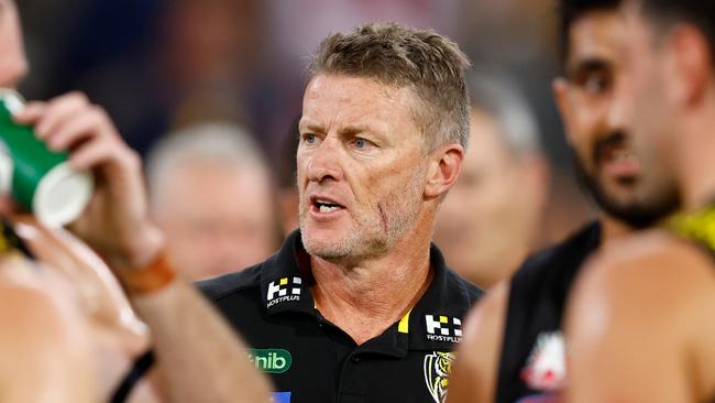 Damien Hardwick left Richmond after one of the most successful dynasties in modern football. Photo by Dylan Burns/AFL Photos via Getty Images.