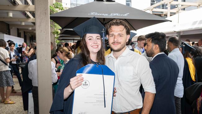 03-02-2025 Deakin University graduation Yvette Baston and Darcy Timms