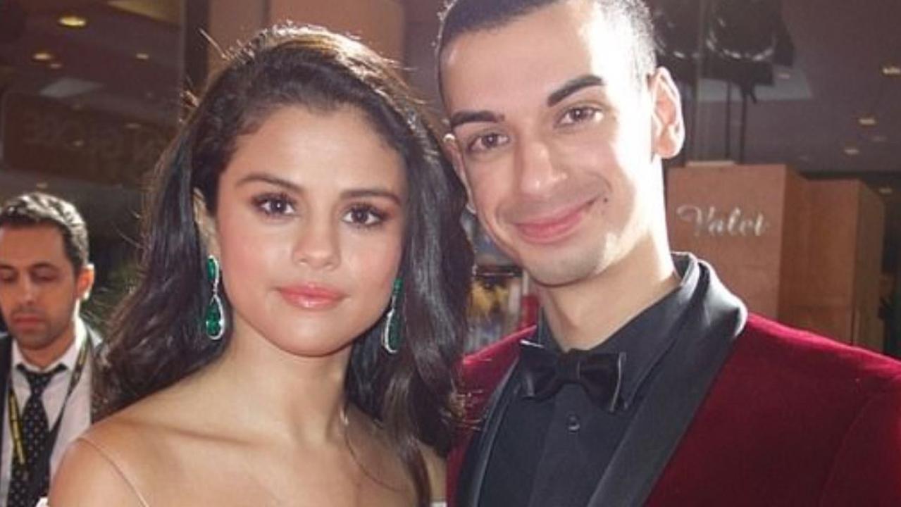 Beau Lamarre-Condon with Selena Gomez.