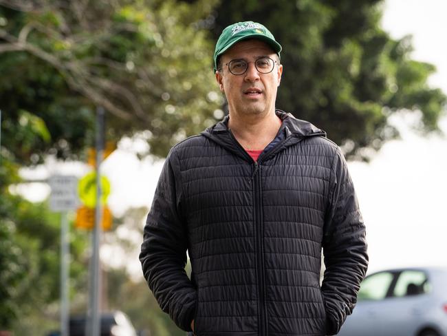 Richard Shields photographed near his home in Vaucluse after being dismissed as the Liberal Party State Director.Photo: Tom Parrish