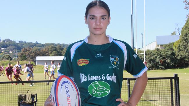 NSW COUNTRY: Lismore Rugby Union Club player Kali Ainsworth, 15, said she is thrilled to be selected for the NSW Country U16 Girls team. Photo: Alison Paterson