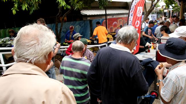 The Community Friends Food Giveaway in West End shows there is still a lot of respect and empathy in the community to those less fortunate. Picture: Richard Walker