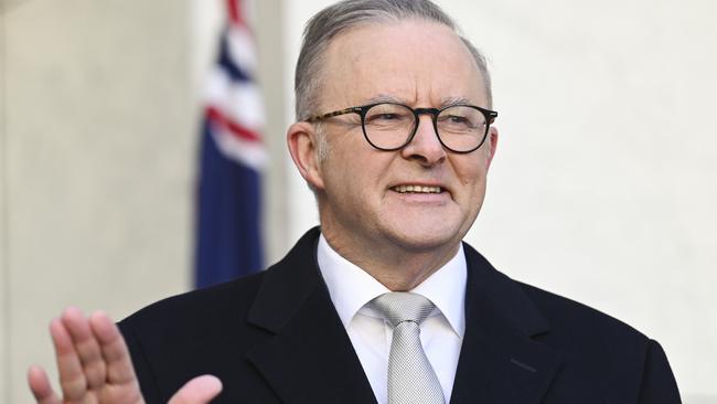 Anthony Albanese in Canberra on Monday. Picture: NewsWire / Martin Ollman