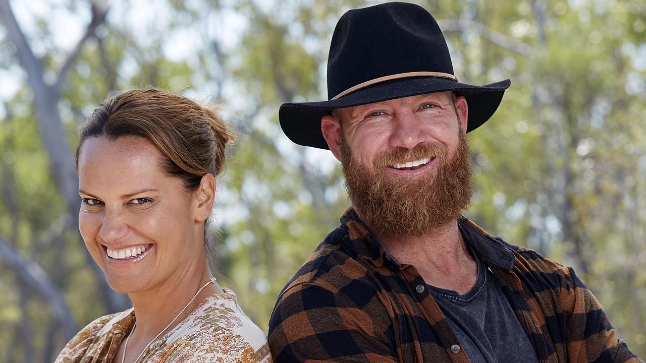 NRL Legend Michael Crocker and sister-in-law Chrissy Zaremba are contestants on Australia Survivor: Blood v Water. Photo: Channel 10/ Supplied