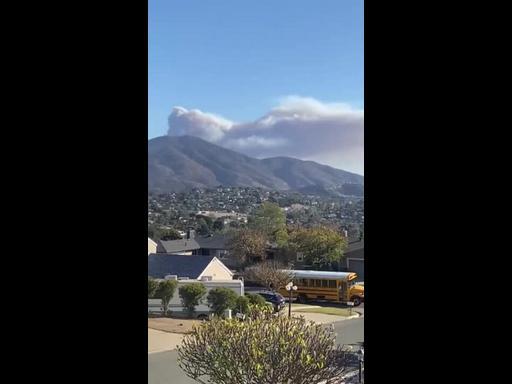 Smoke Rises Over San Diego as Fire Spreads on Otay Mountain