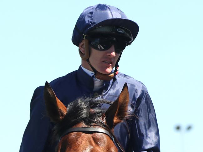 SYDNEY, AUSTRALIA - FEBRUARY 11: Chad Schofield riding Learning To Fly wins Race 6 Inglis Millennium during Sydney Racing at Royal Randwick Racecourse on February 11, 2023 in Sydney, Australia. (Photo by Jeremy Ng/Getty Images)