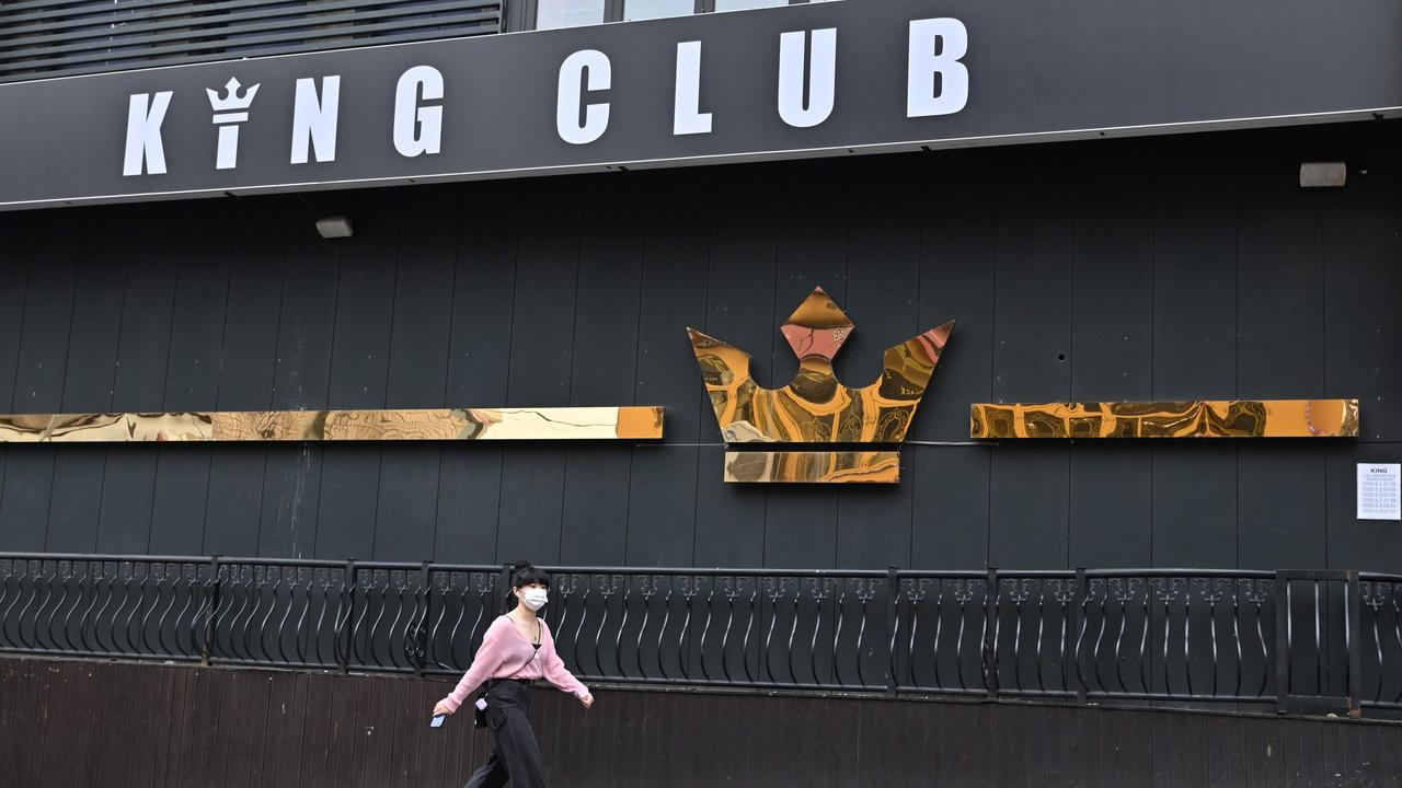 A club closed in the night-life district of Itaewon, Seoul. Picture: Jung Yeon-je/AFP