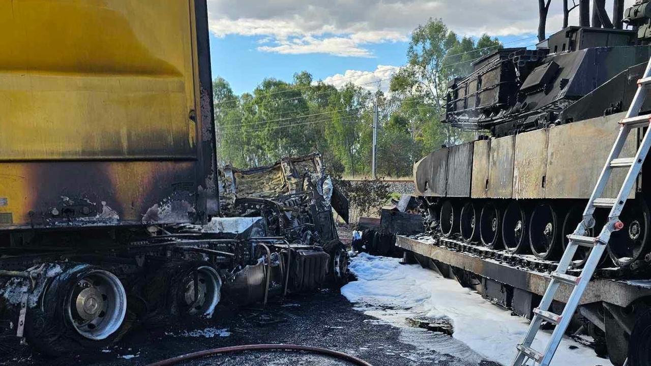 Crash on the Bruce Highway at Bajool on July 19, 2023. Picture: Suplied