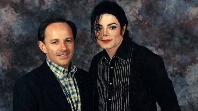 Walsh with Michael Jackson during The King of Pop’s 1996 Australian tour.