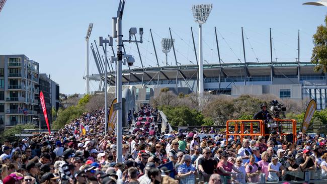 Family violence support services report increased demand across AFL and NRL grand final weekends. Picture: Jason Edwards