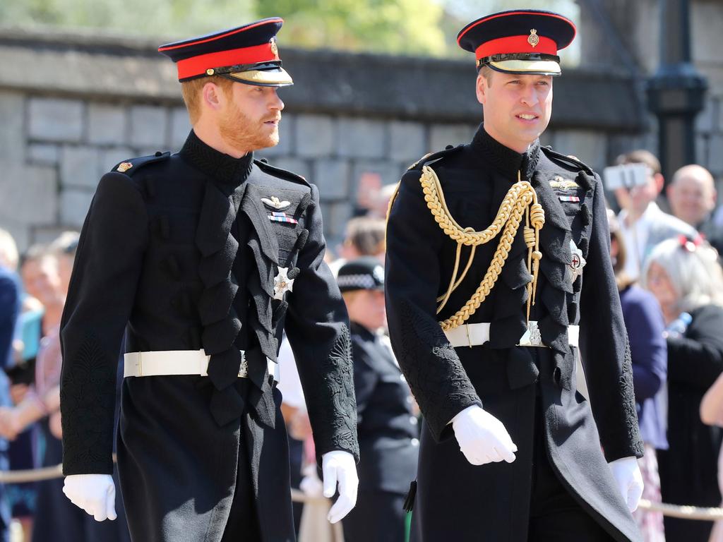 Prince William didn’t want little brother Harry to have a beard during his wedding to Meghan Markle. Picture: Gareth Fuller – WPA Pool/Getty Images.