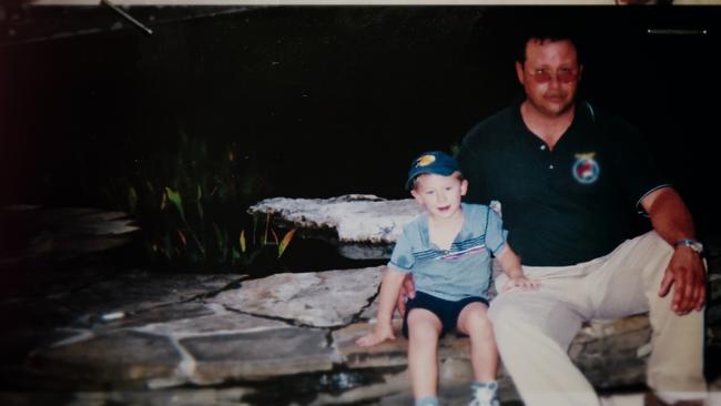 Anthony Templet with his father Burt, in an image from the documentary I Just Killed My Dad, on Netflix