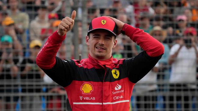 Ferrari's Charles Leclerc has expressed his concern about the sunset and how it will impact the F1 race. Picture: Getty