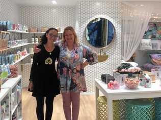 Harper Bee owner Janine Burford and her daughter Jess in the Grand Central store. Picture: Contributed