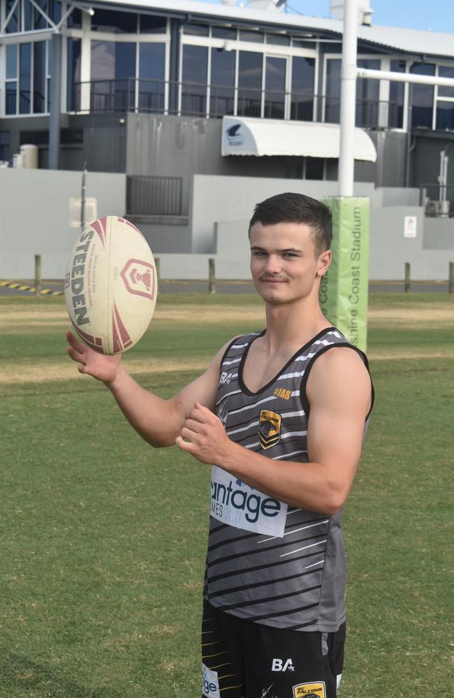 Sunshine Coast Falcons Mal Meninga Cup player for 2023, Finn Lawson. Picture: Patrick Woods