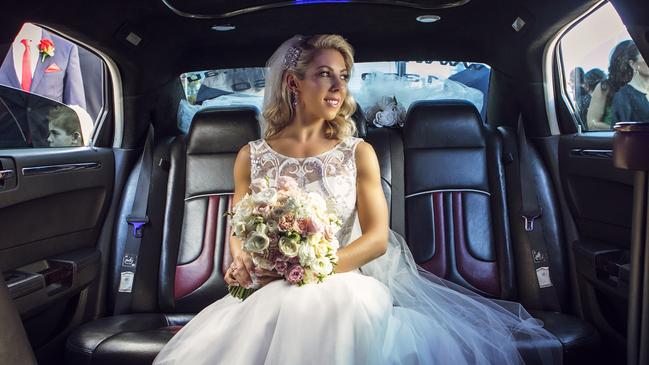 Blushing bride: Ali Fyfe. Picture: Ben Clark Photography