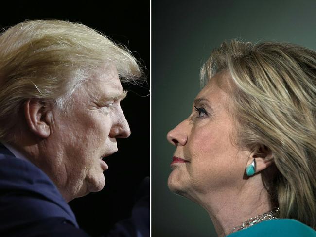 Republican presidential candidate Donald Trump and Democratic presidential nominee Hillary Clinton are making a last-ditch effort to win votes. Pictures: Jay LaPrete and Brendan Smialowski/AFP