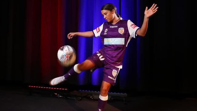 Perth Glory’s Sam Kerr is the W-League’s first marquee player. Picture: Brett Costello