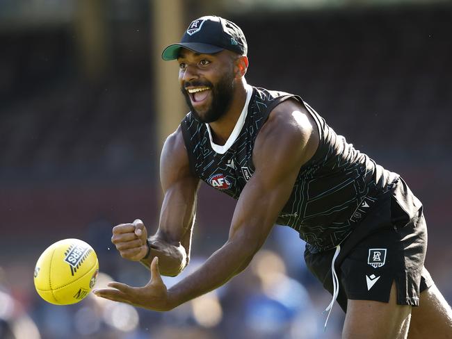 Esava Ratugolea during Port AdelaideÃs captainÃs run at the SCG on September 19, 2024. Photo by Phil Hillyard(Image Supplied for Editorial Use only - **NO ON SALES** - Â©Phil Hillyard )