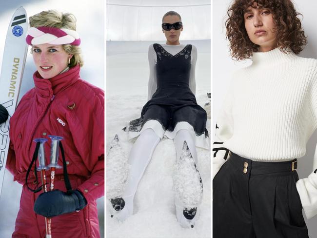 Snow fashion split image. Pictures: Supplied