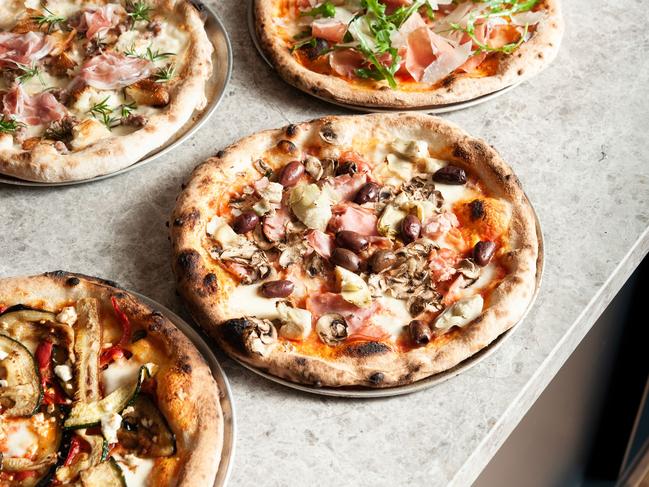 Pizzas from the new ovens in The Pizza Kitchen at Portsea Hotel.