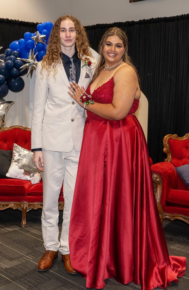 Ethan Hussie and Lilly Yasserie at Mackay State High School, Mackay Turf Club Saturday 14 October 2023 Picture: Michaela Harlow
