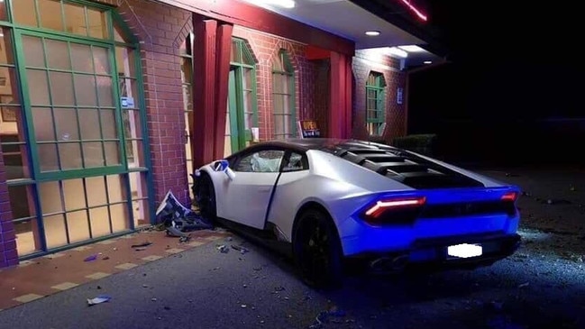 The scene of the crash, outside the House Of Tien restaurant in Glengowrie. Picture: Supplied