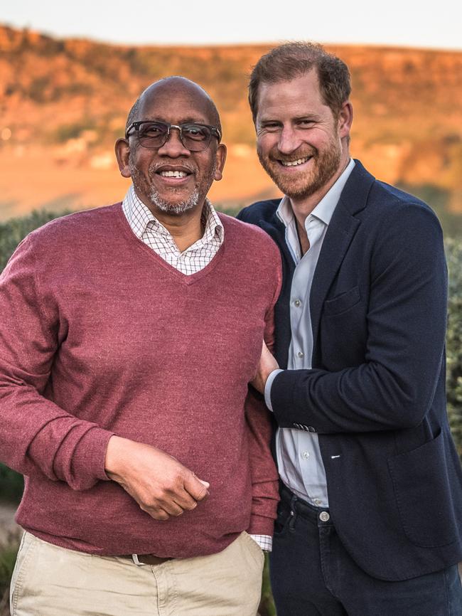 Harry also met Prince Seeiso. Picture: Brian Otieno/Getty Images for Sentebale