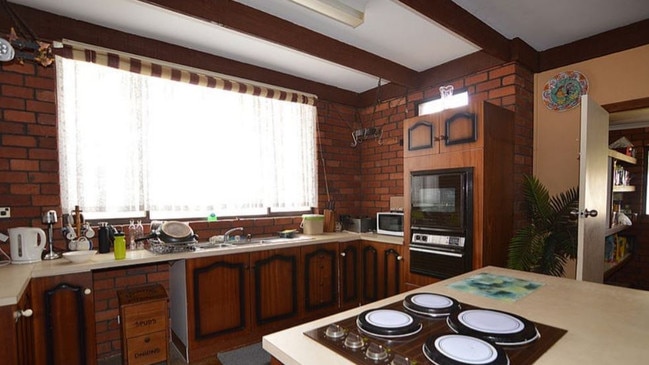 Inside the Walpeup kitchen where Rebecca Payne laced the icing of a biscuit with the powdered poison, before handing it to her husband. Picture: Supplied