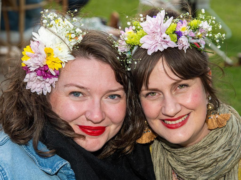 Leia Jensen and Samantha Nolan. Festival of Food and Wine, Queens Park, Toowoomba Carnival of Flowers. Saturday September 10, 2022 Picture: Bev Lacey