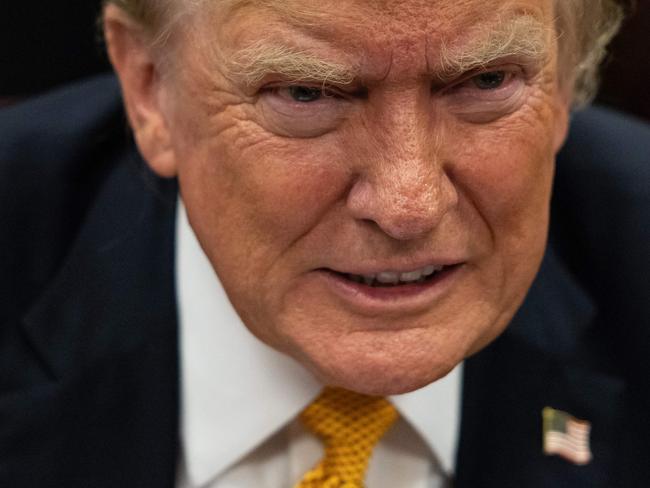 Former US President and Republican presidential candidate Donald Trump awaits the start of proceedings in his criminal trial at Manhattan Criminal Court in New York City, on May 29, 2024. Jurors in Trump's hush money trial begin deliberating today on whether to return the first criminal conviction of a former president -- a momentous decision that could upend the November presidential election. (Photo by Yuki Iwamura / POOL / AFP)