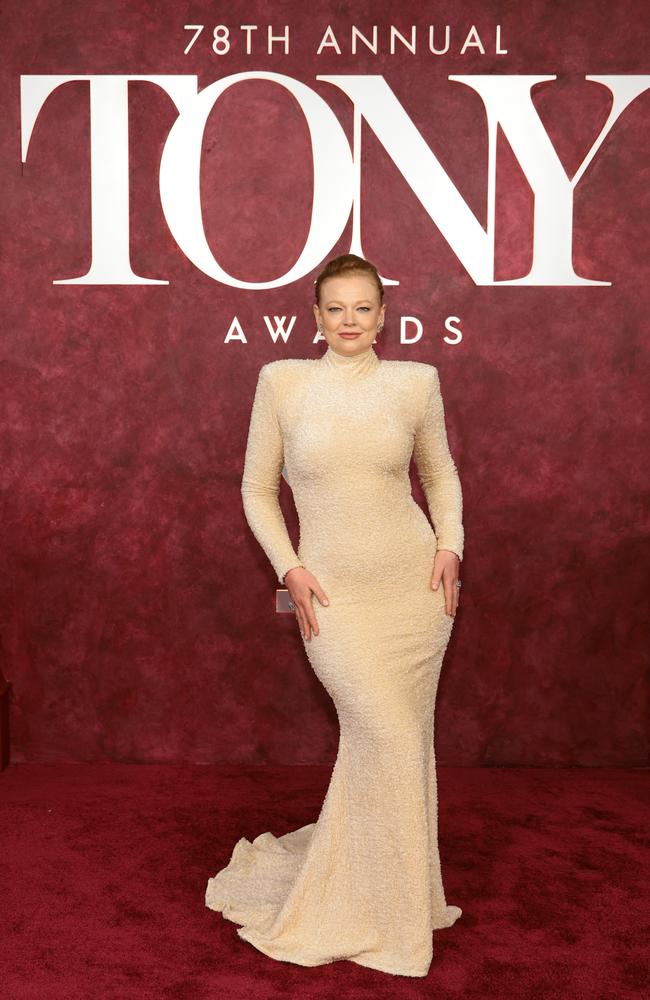 Sarah Snook has been honoured at the 78th Annual Tony Awards at Radio City Music Hall in New York City. Picture: Getty Images