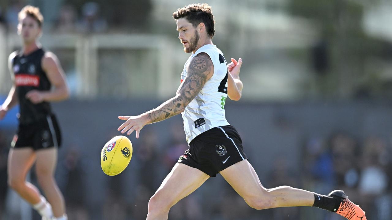 Jack Crisp hasn’t missed a game during his seven years at Collingwood. Picture: Morgan Hancock/Getty Images