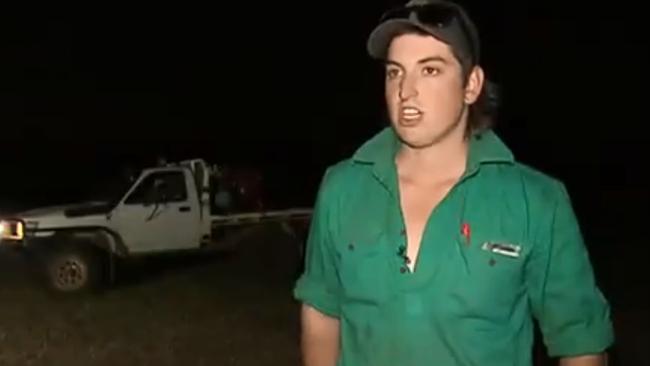 The 20-year-old said in a television interview that while he initially thought the killing of emus was funny, he later realised it was a “stuff up”. Picture: Seven News