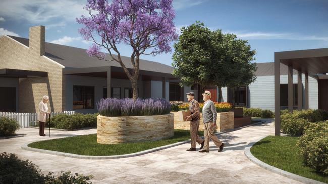 Concept images for the Korongee dementia village site at Glenorchy. Picture: SUPPLIED