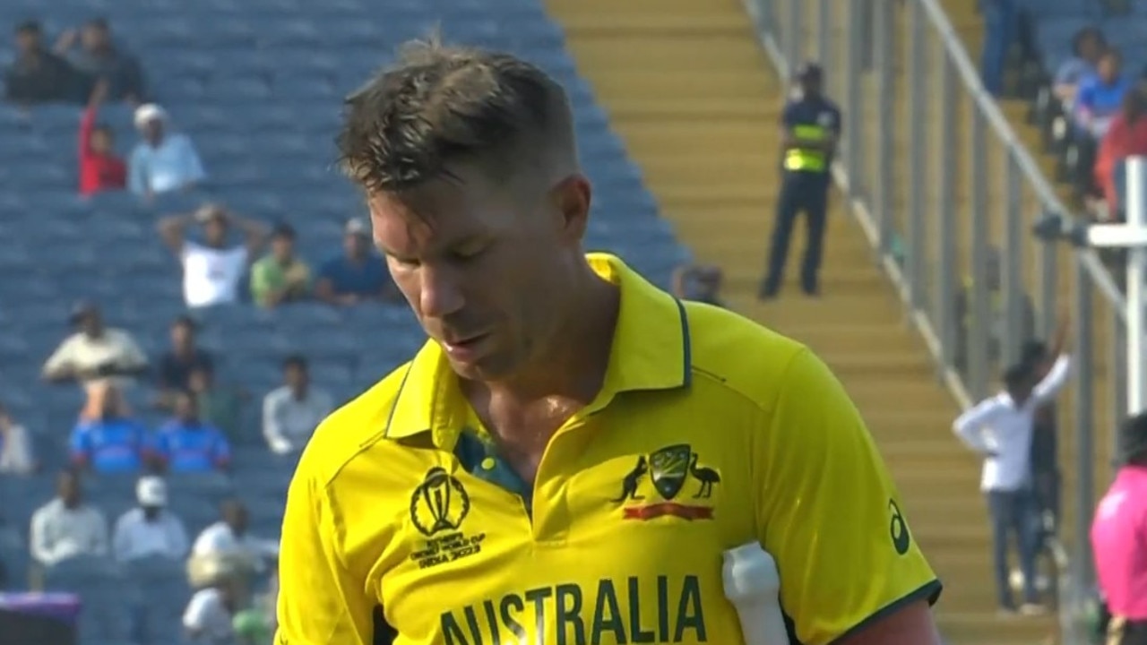 Warner was oblivious. Photo: Fox Sports