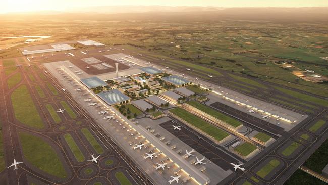 The airport is set to open in 2026.