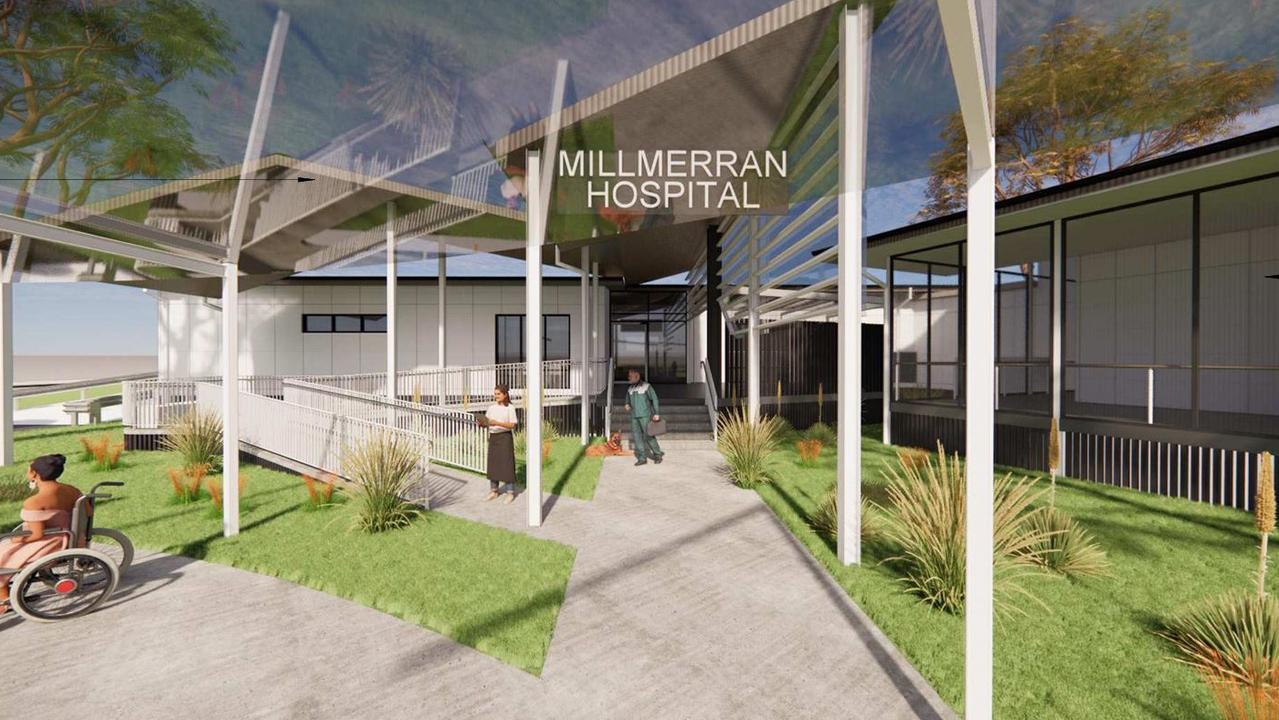 Concept art for the new Millmerran Hospital, which is part of a ministerial infrastructure designation application to the state government.