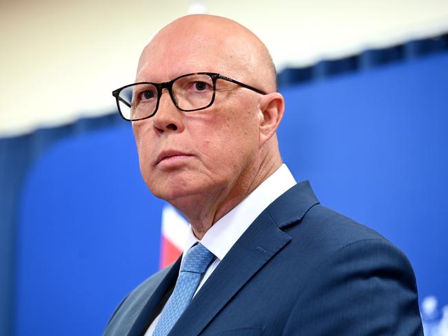 Peter Dutton has slammed top Australian diplomat Stephen Smith over Australia Day snub. Picture: NewsWire / John Gass