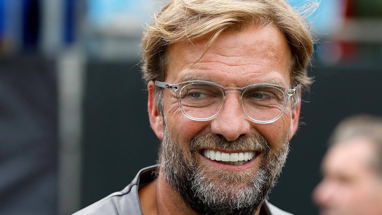 CHARLOTTE, NC - JULY 22: Jurgen Klopp Liverpool coach on the sidelines against Borussia Dortmund during an International Champions Cup match at Bank of America Stadium on July 22, 2018 in Charlotte, North Carolina.   Bob Leverone/Getty Images/AFP == FOR NEWSPAPERS, INTERNET, TELCOS & TELEVISION USE ONLY ==