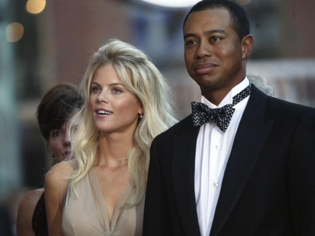 Golfer Tiger Woods with former wife Elin Nordegren.