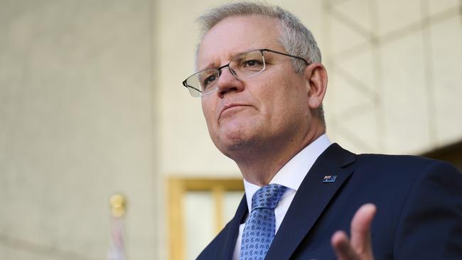 Prime Minister Scott Morrison says Queensland needs to show a sense of urgency when it comes to the vaccine rollout. Picture: Rohan Thomson