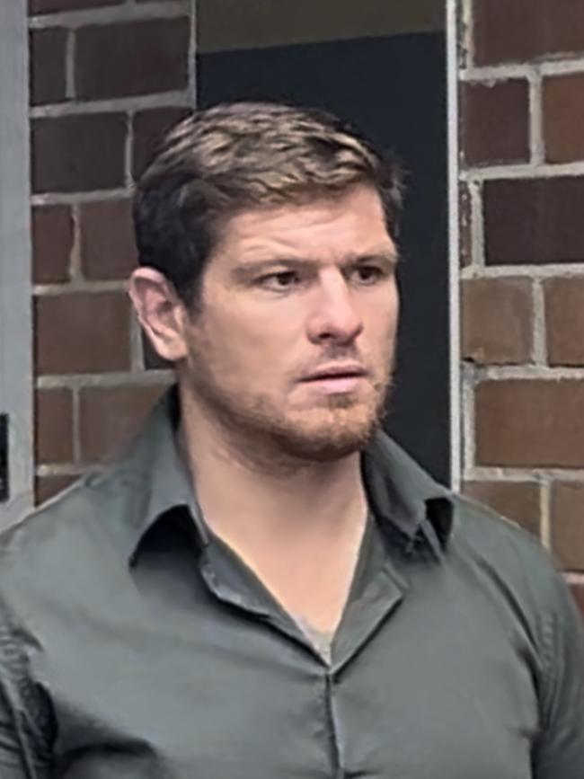 Former NRL player Paul Carter outside Waverley Local Court in November.