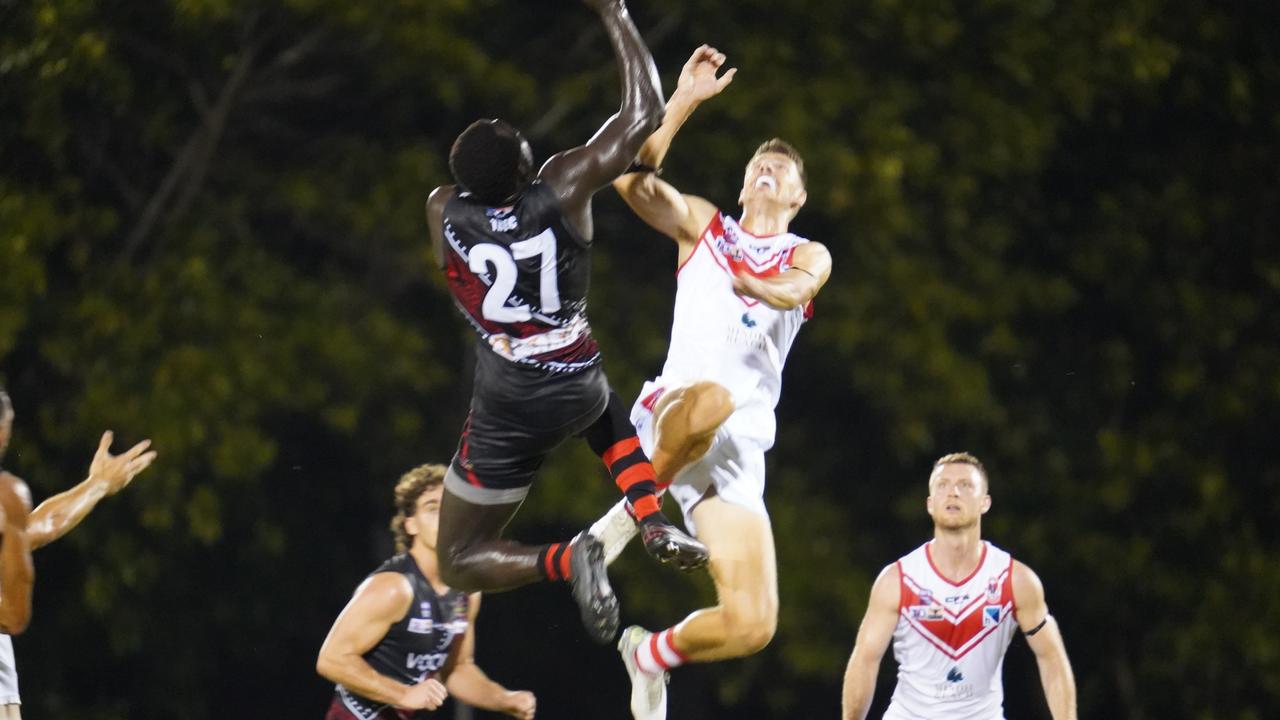 The Tiwi Bombers will take on Waratah in Round 14 of the 2022-23 NTFL season. Picture: Courtney McCabe / AFLNT Media